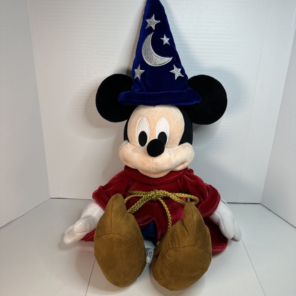 22 Inch - Mickey Mouse Sorcerer Wizard Fantasia Plush Stuffed Toy